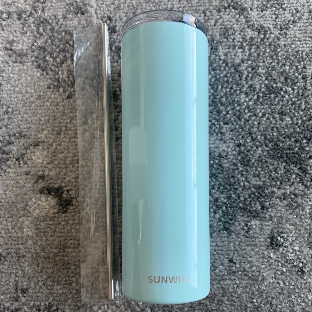 Insulated tumbler thermos for cold or hot drinks 20 oz blue Starbucks stanley - Picture 3 of 5